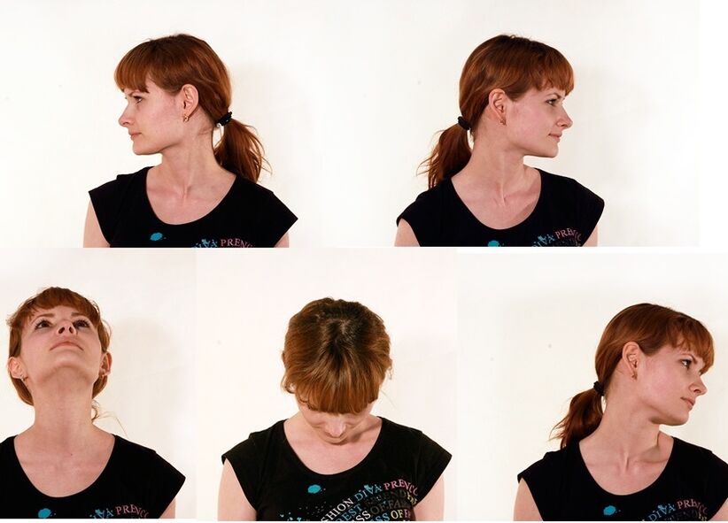 Les tours de tête sont à la base de tout complexe contre l'ostéochondrose cervicale